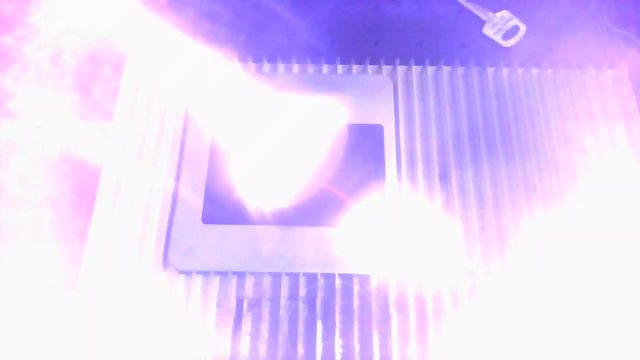 Auto webcam snapshot (job start): Malorie / I'm sorry - deluxe card on Black anodized aluminum business card on a ComMarker B4 60W MOPA fiber laser