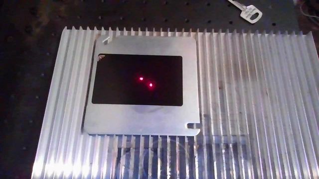 Auto webcam snapshot (job start): Malorie / I'm sorry - deluxe card on Black anodized aluminum business card on a ComMarker B4 60W MOPA fiber laser